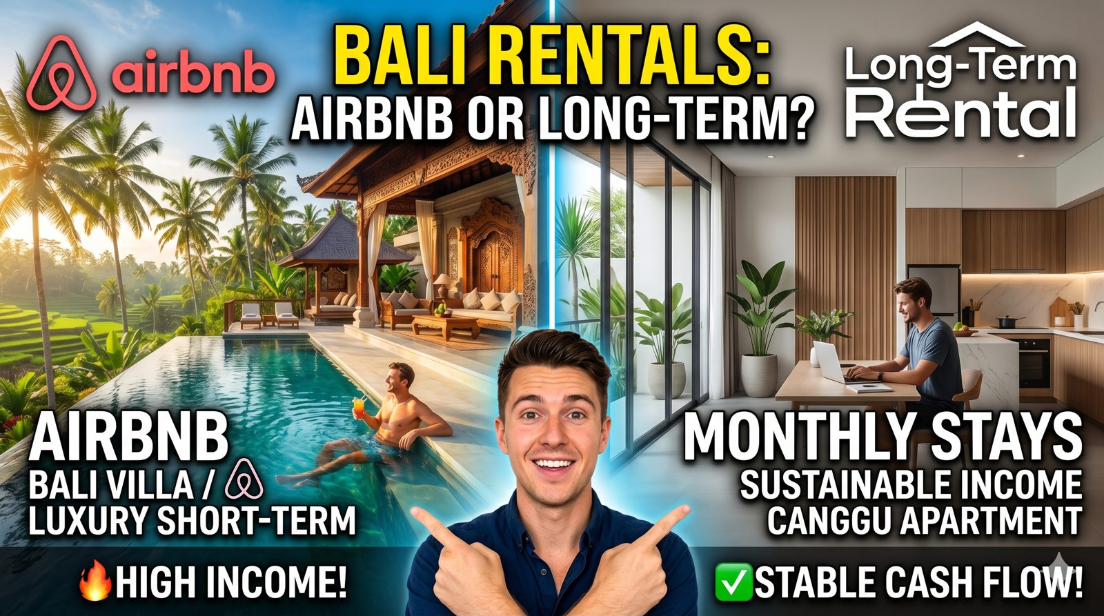 Airbnb vs Long-Term Rental in Bali: What Actually Makes More Money? — InmoBali