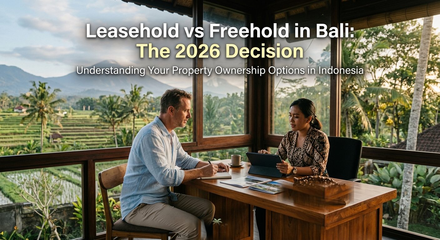 Leasehold vs Freehold in Bali: The 2026 Decision — InmoBali