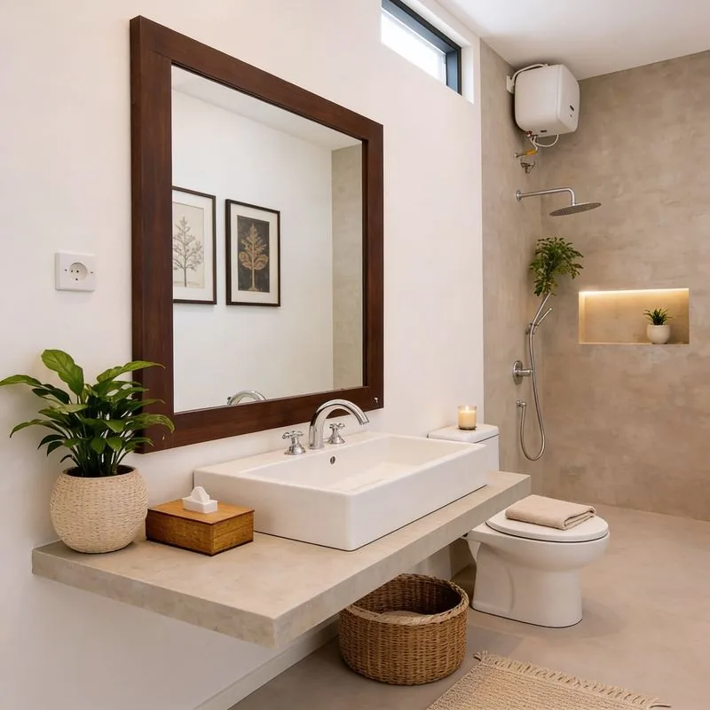 Modern en-suite bathroom