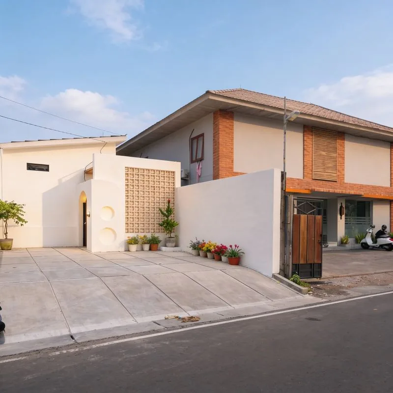 Villa exterior facade
