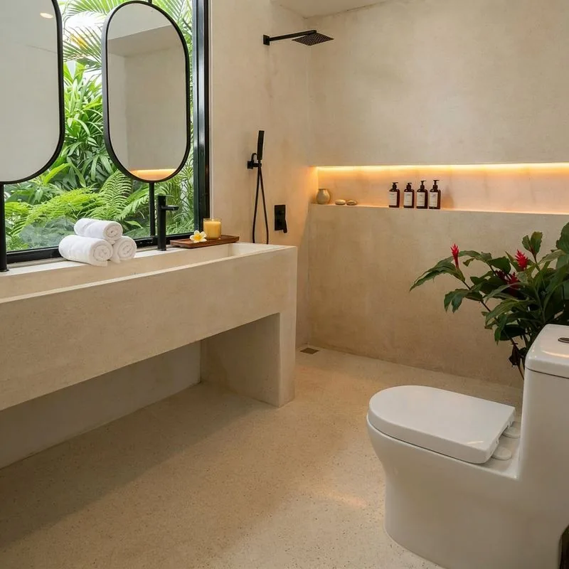 Villa Sayan modern bathroom