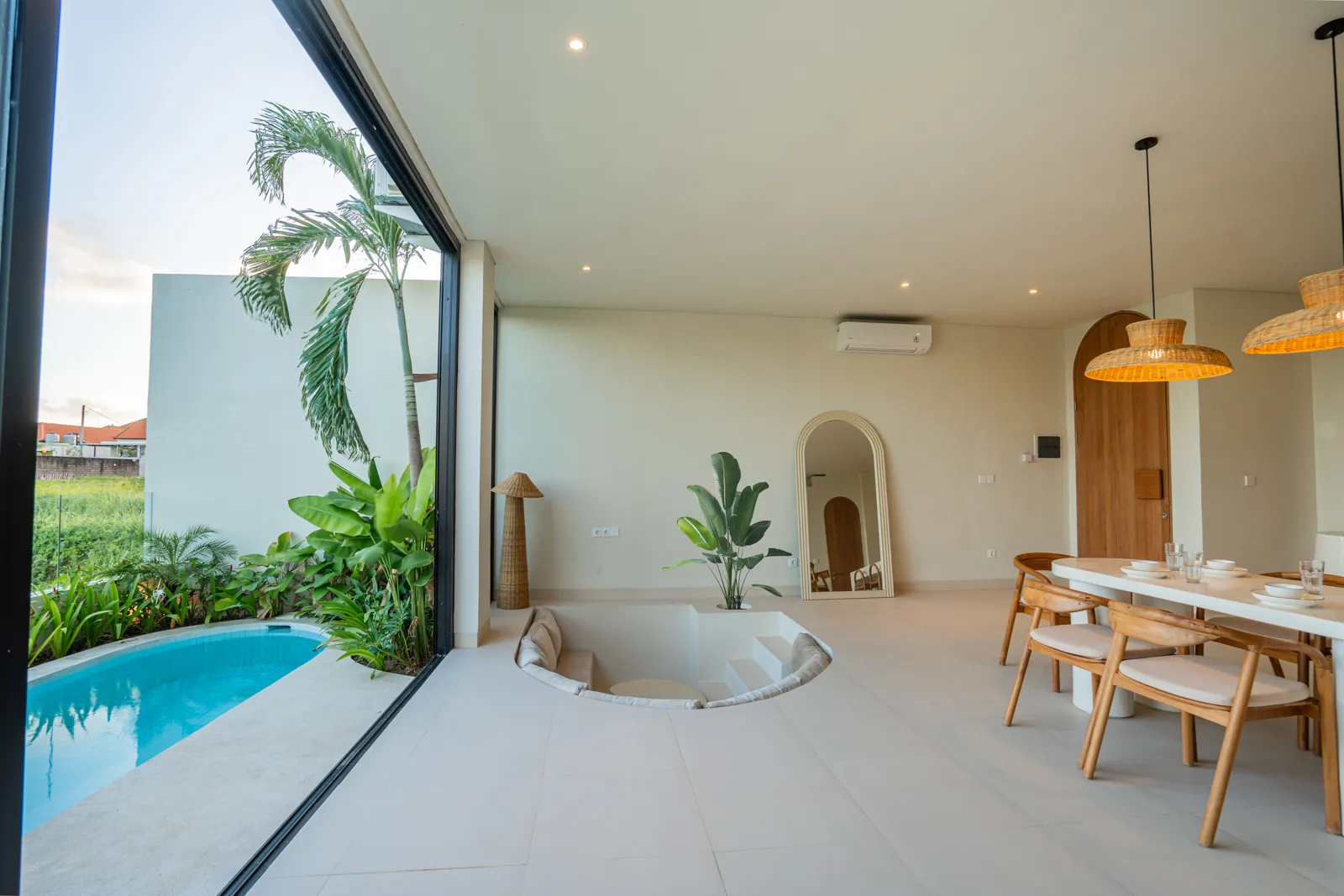 Type A living opening to pool