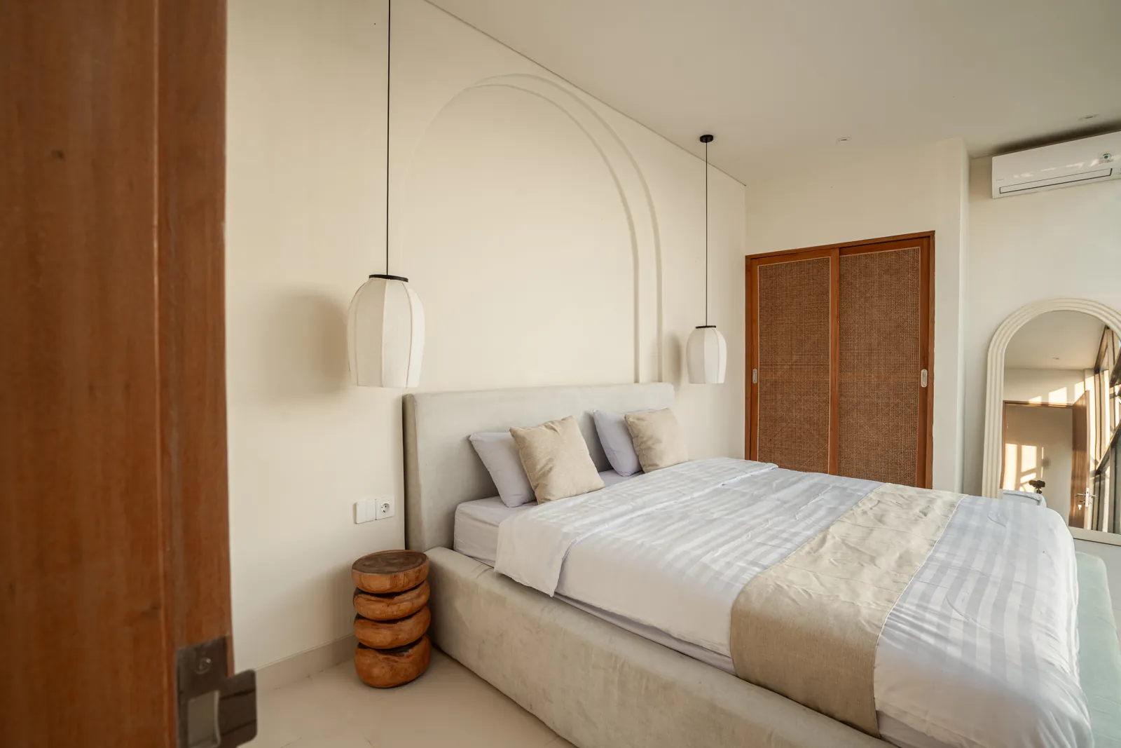 Type A bedroom with pendant lighting