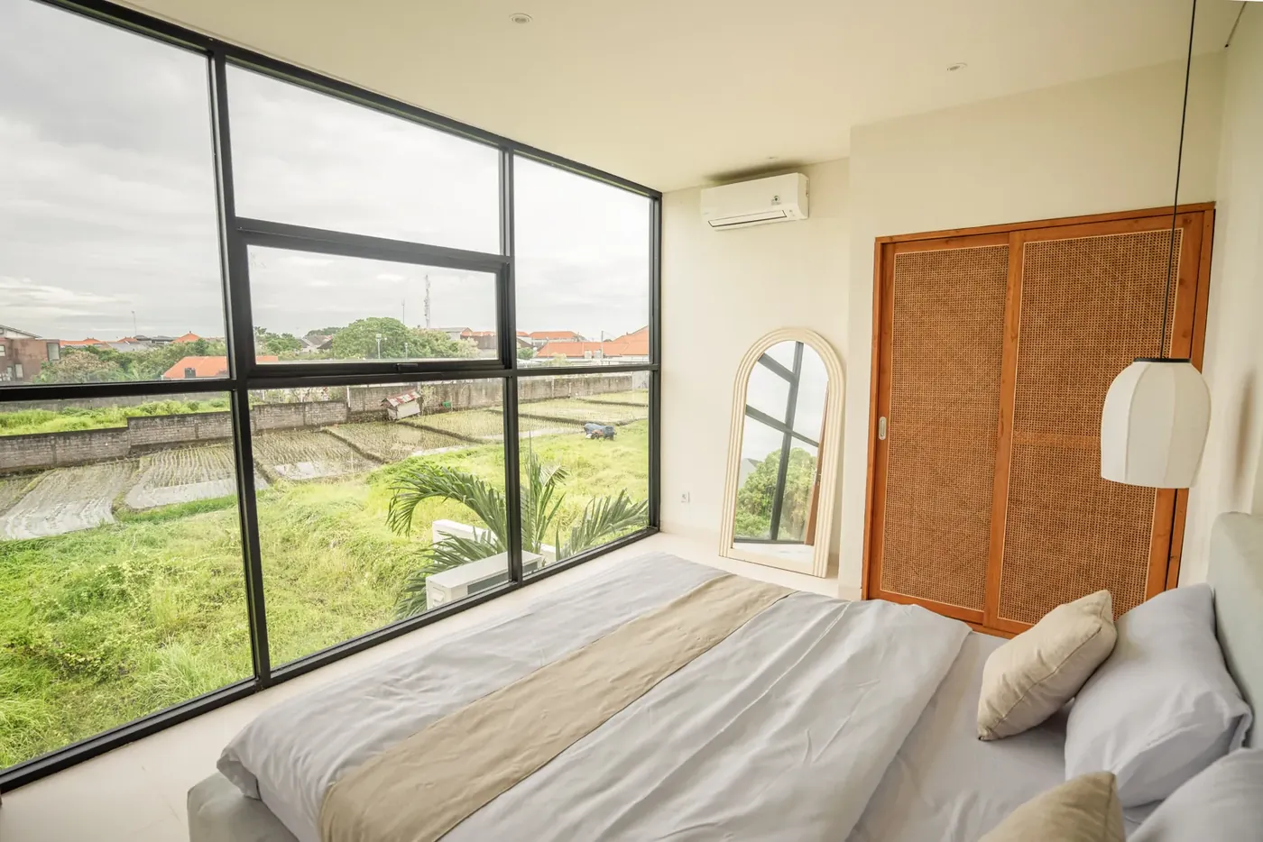 Type A bedroom with rice-field view