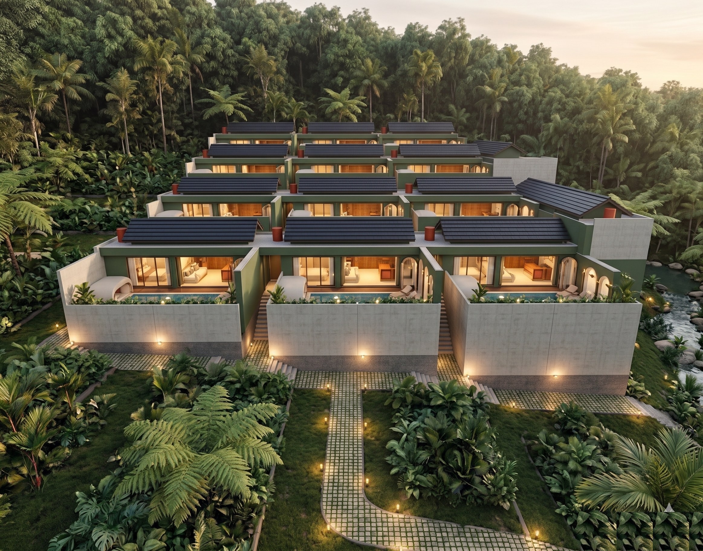 Medusa Villas Ubud — interactive site map